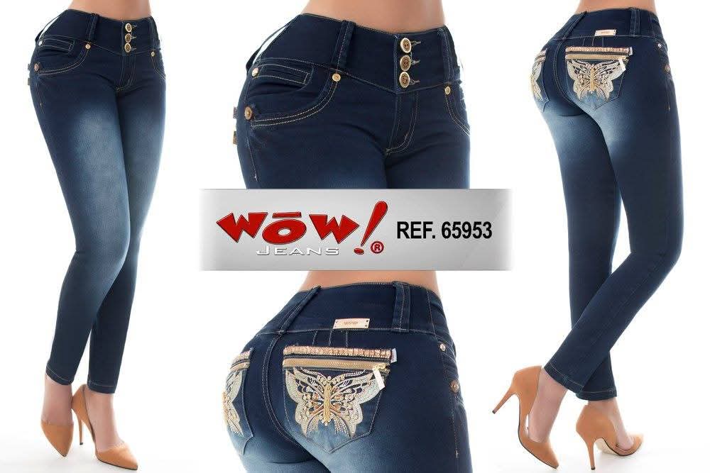 Jean Ultra Premium Bordado y Pedrería, con acabado de Lujo.