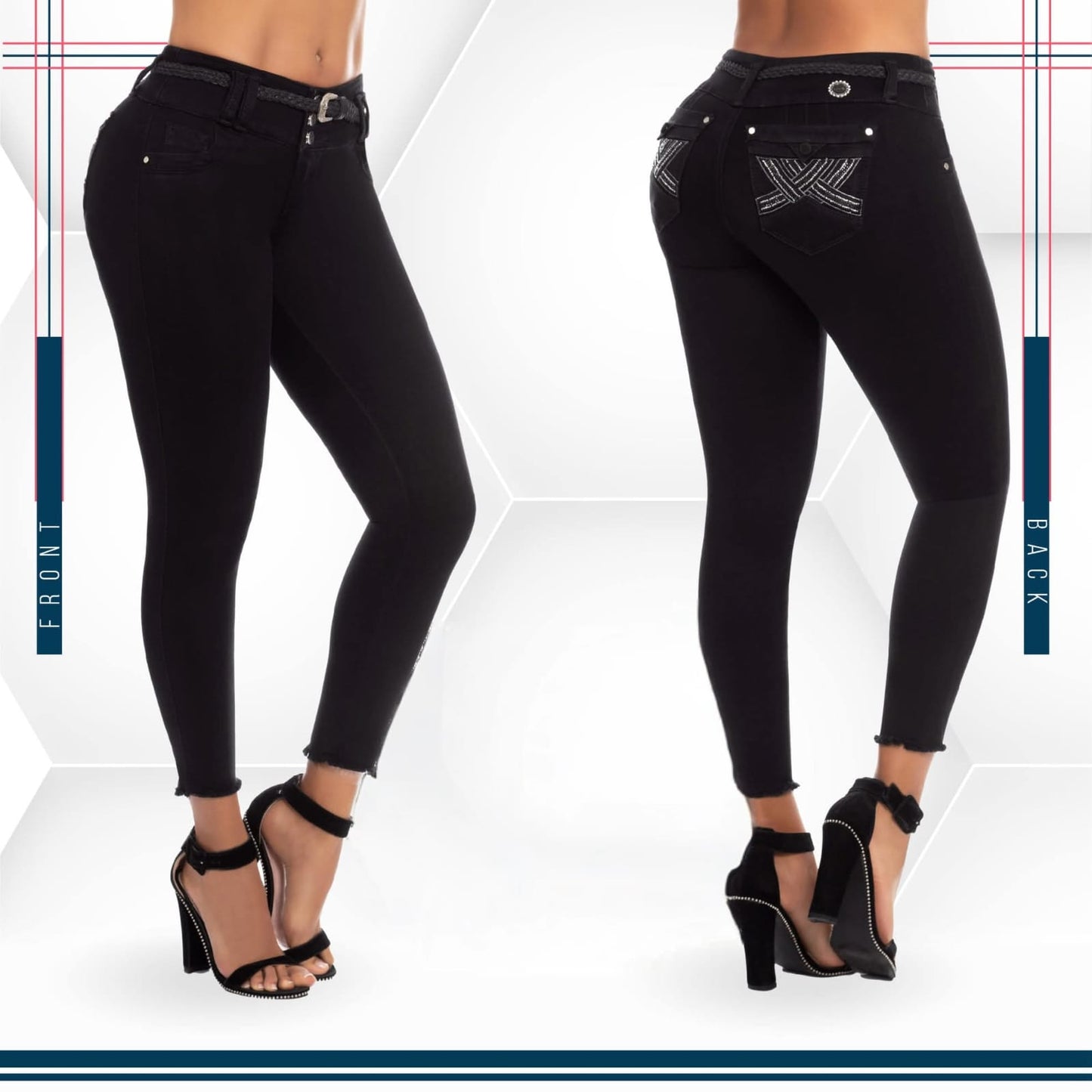Jean Ultra Premium Bordado con acabado de Lujo.