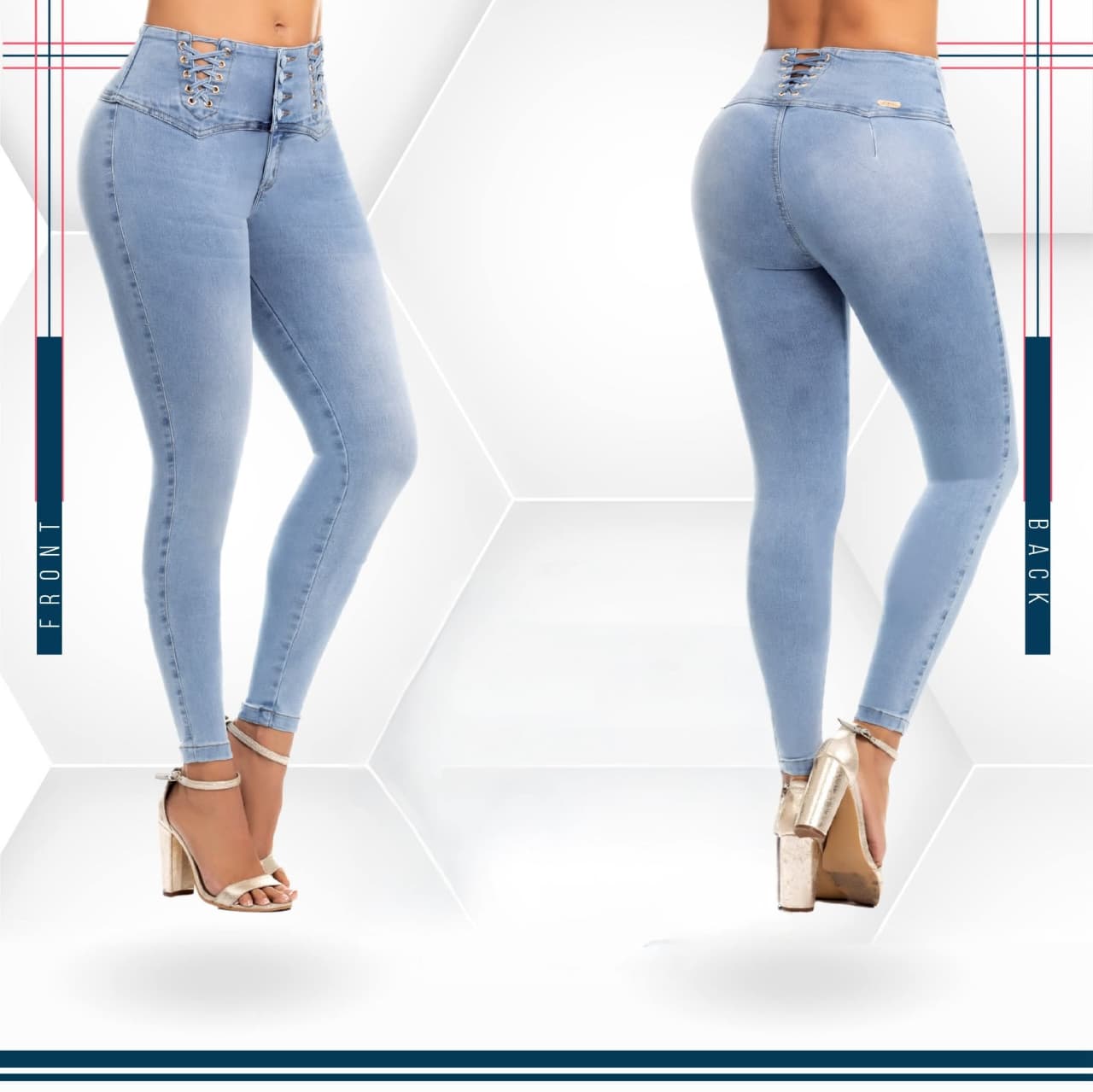 Jean Ultra Premium Bordado, con acabado de Lujo.