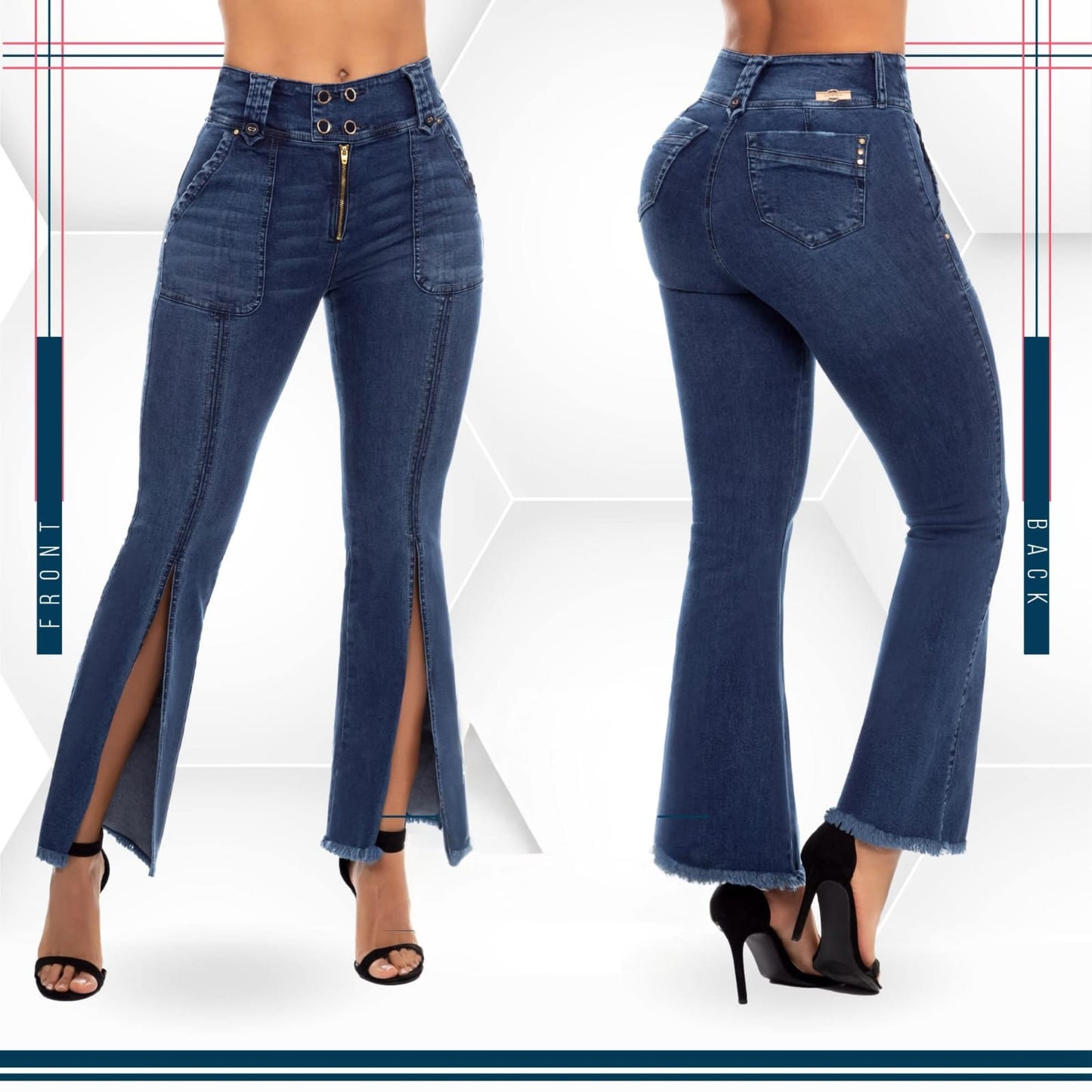 Jean Ultra Premium Bordado, con acabado de Lujo.