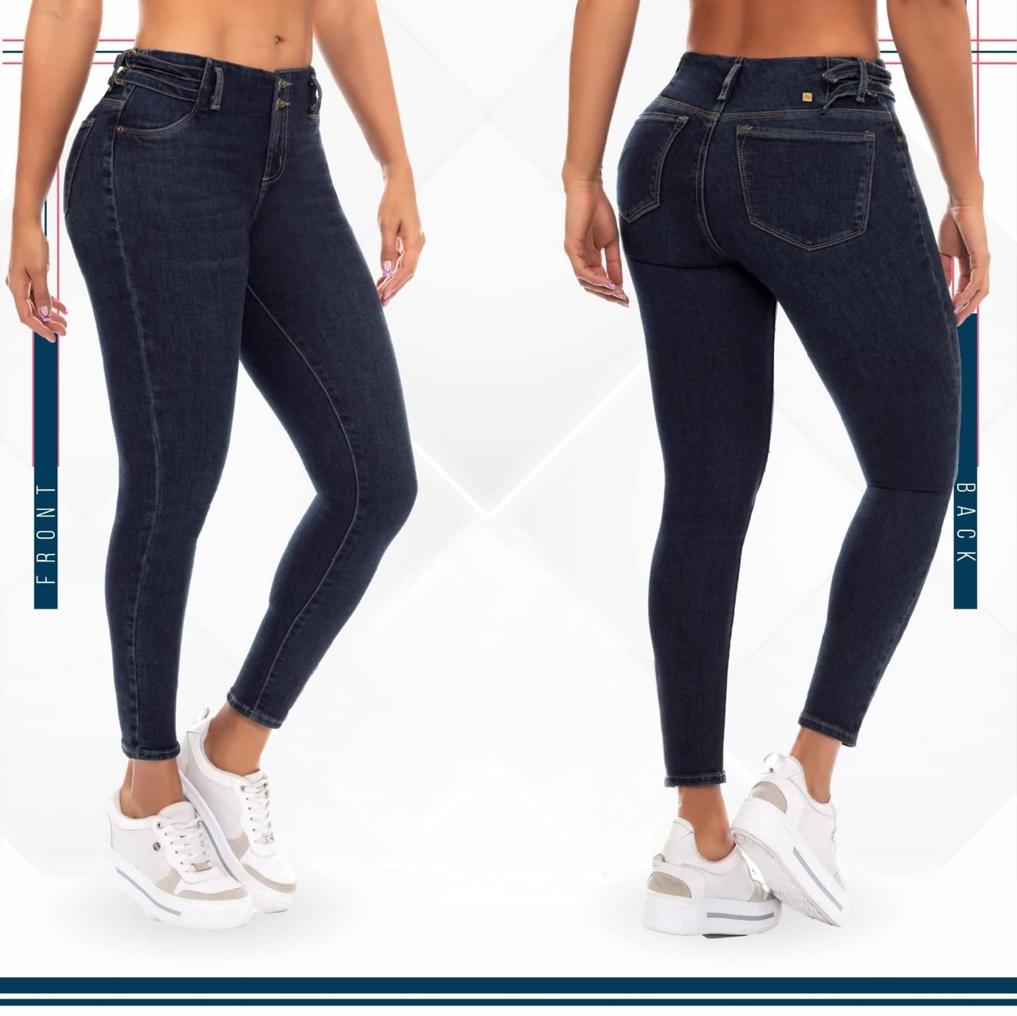 Jean Ultra Premium Bordado, con acabado de Lujo.