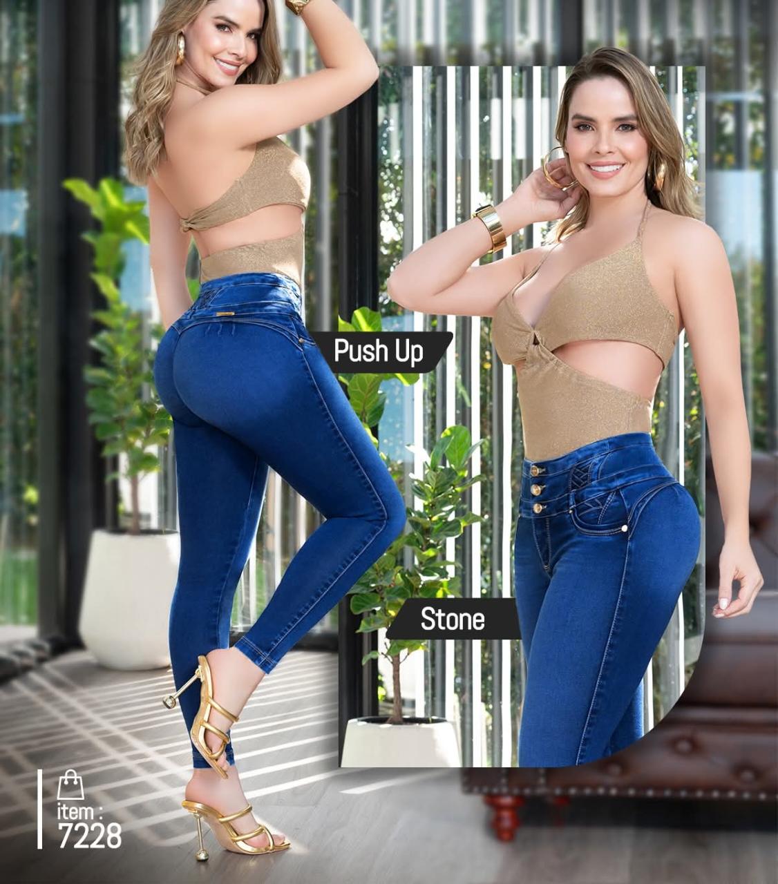 Jeans de Mezclilla - Confección Premium corte corazón - Denim Premium