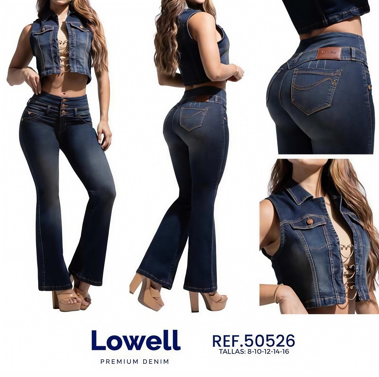 Conjunto Chaleco + Pantalón Mezclilla - Ultra Premium