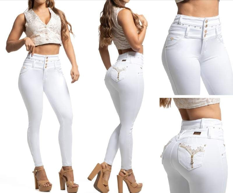 Jean Ultra Premium Bordado con acabado de Lujo.