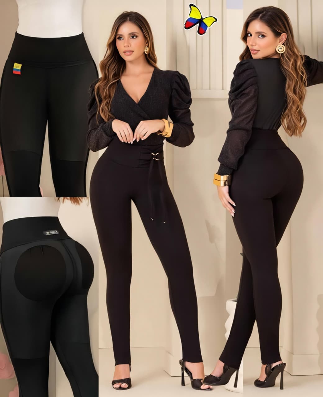 Pantalón de Tela - Acabado Premium - Corte Corazón - Denim Premium