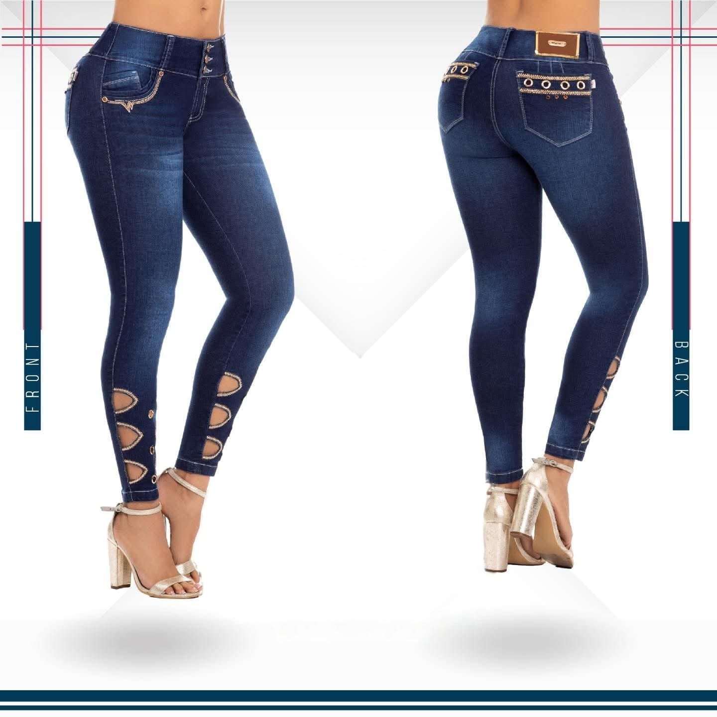 Jean Ultra Premium Bordado, con acabado de Lujo.