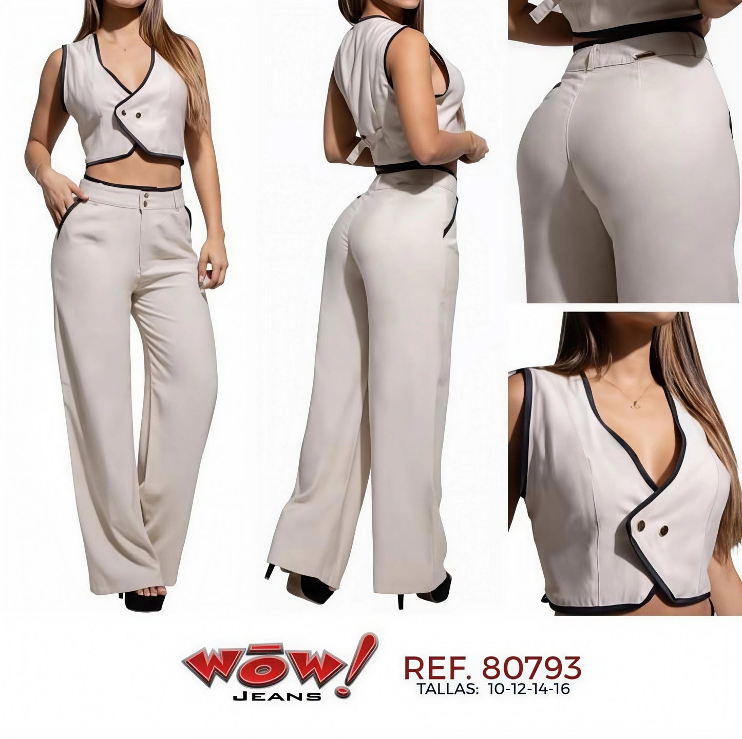 Conjunto Chaleco + Pantalón Tela - Ultra Premium