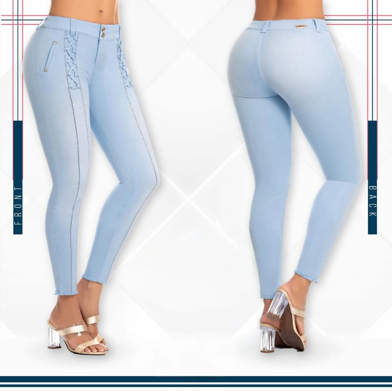 Jean Ultra Premium Bordado, con acabado de Lujo.
