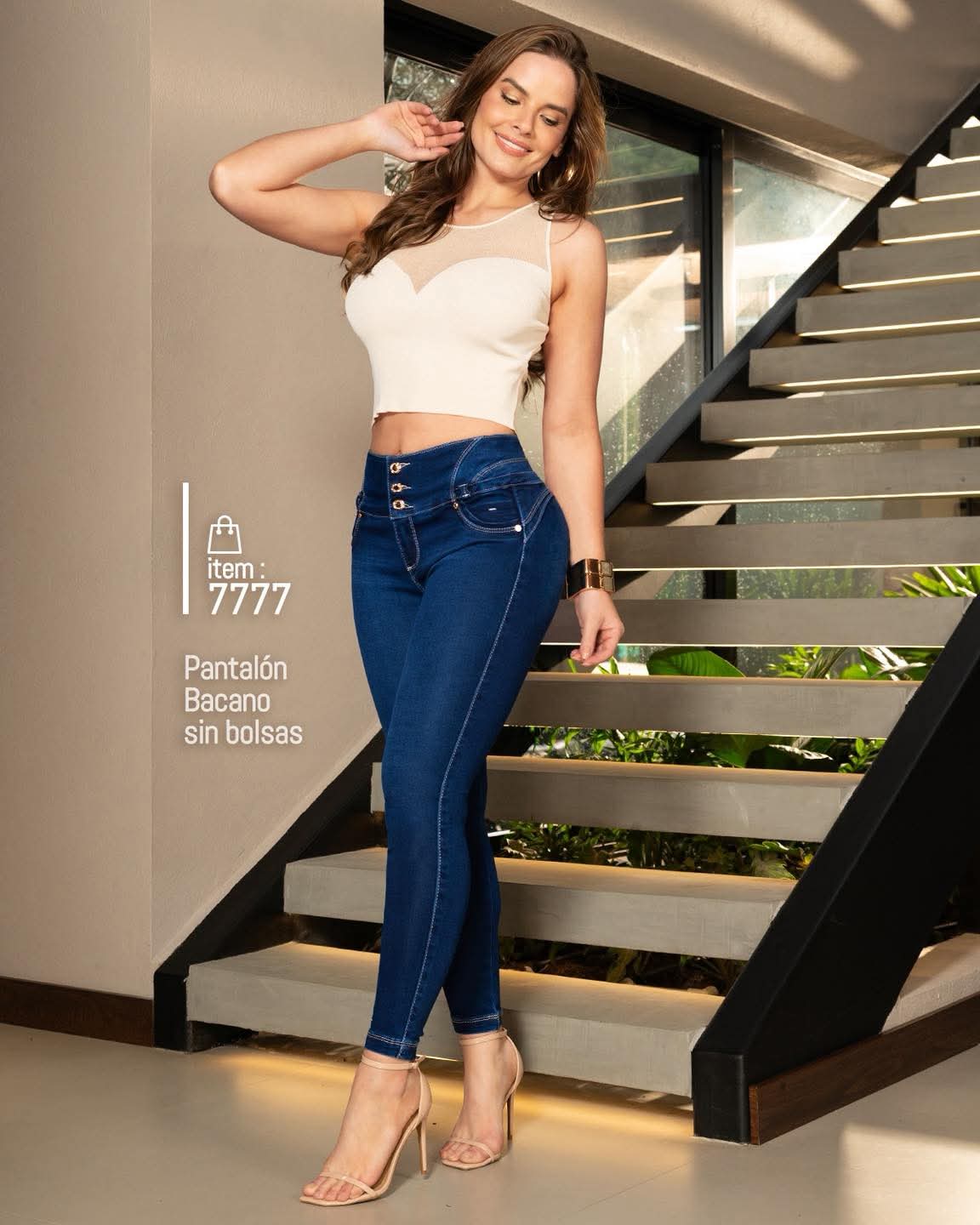 Jeans de Mezclilla - Confección Premium corte corazón - Denim Premium