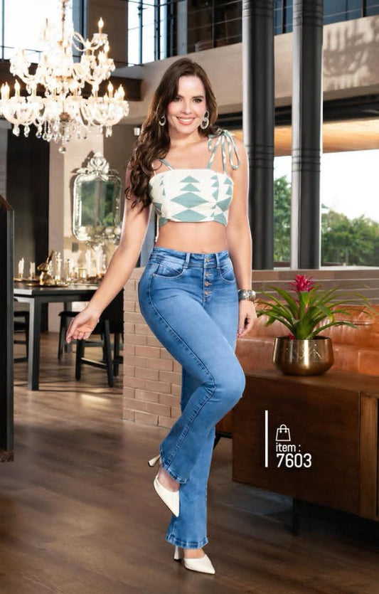 Jeans de Mezclilla - Confección Premium corte corazón - Denim Premium