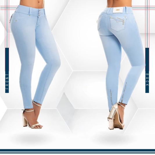 Jean Ultra Premium Bordado, con acabado de Lujo.