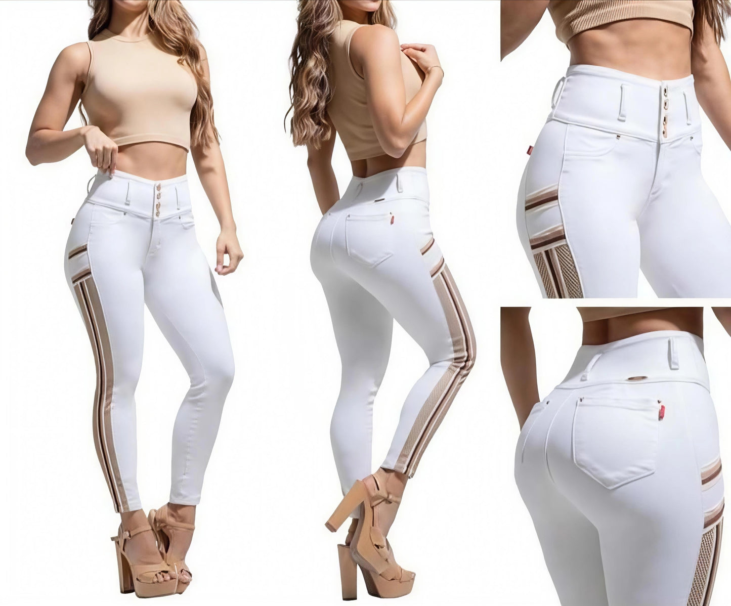 Jean Ultra Premium Bordado con acabado de Lujo.