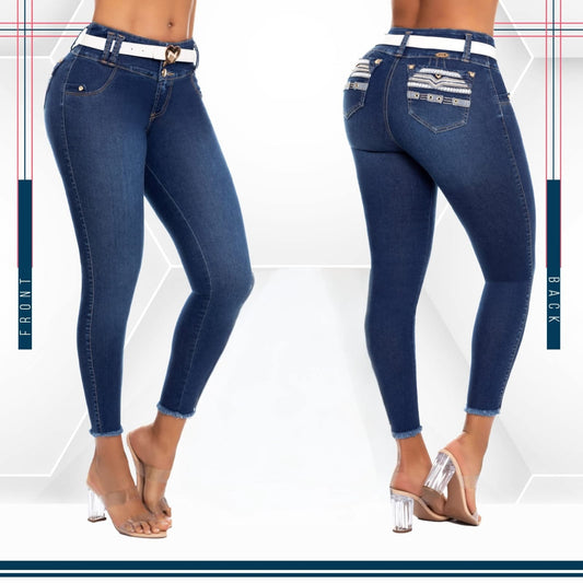Jean Ultra Premium Bordado, con acabado de Lujo.