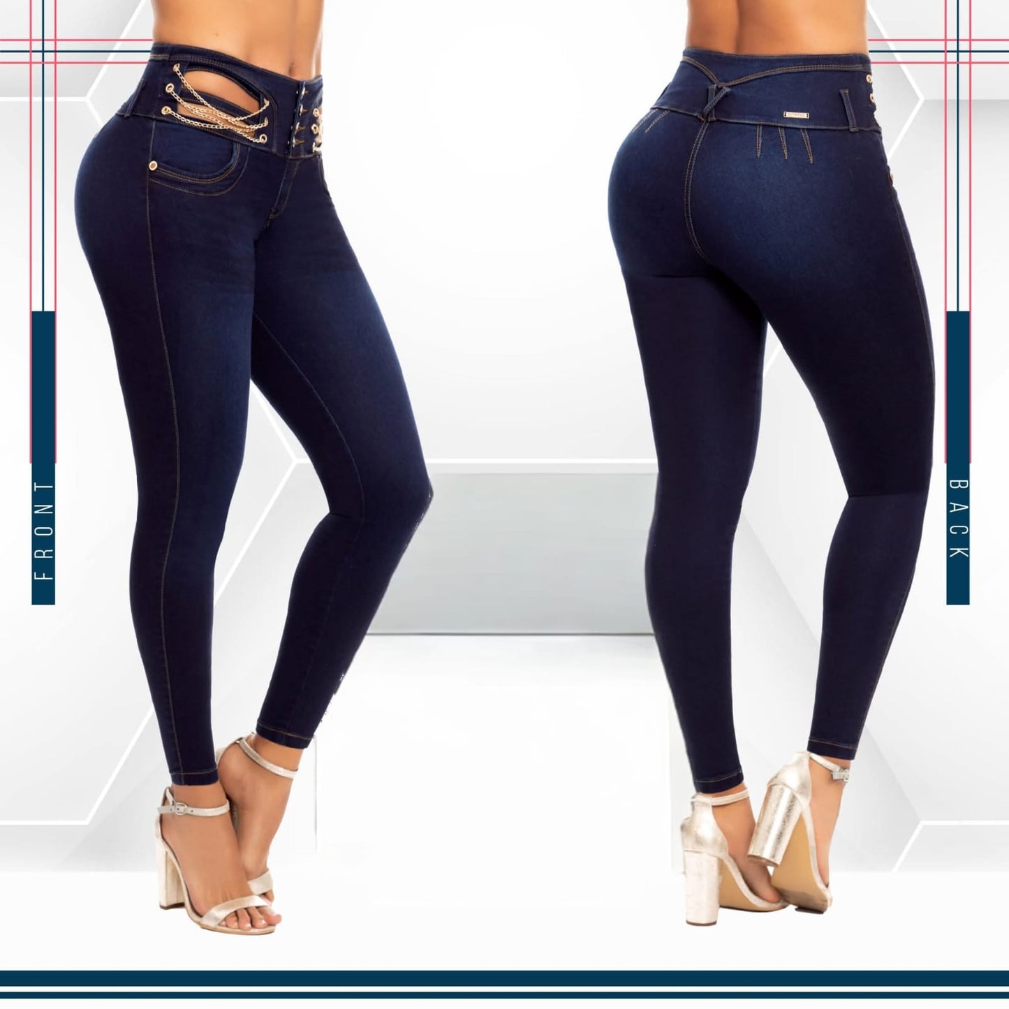 Jean Ultra Premium Bordado, con acabado de Lujo.