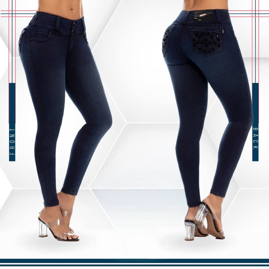 Jean Ultra Premium Bordado, con acabado de Lujo.