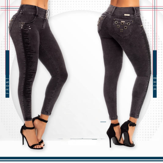 Jean Ultra Premium Bordado con acabado de Lujo.