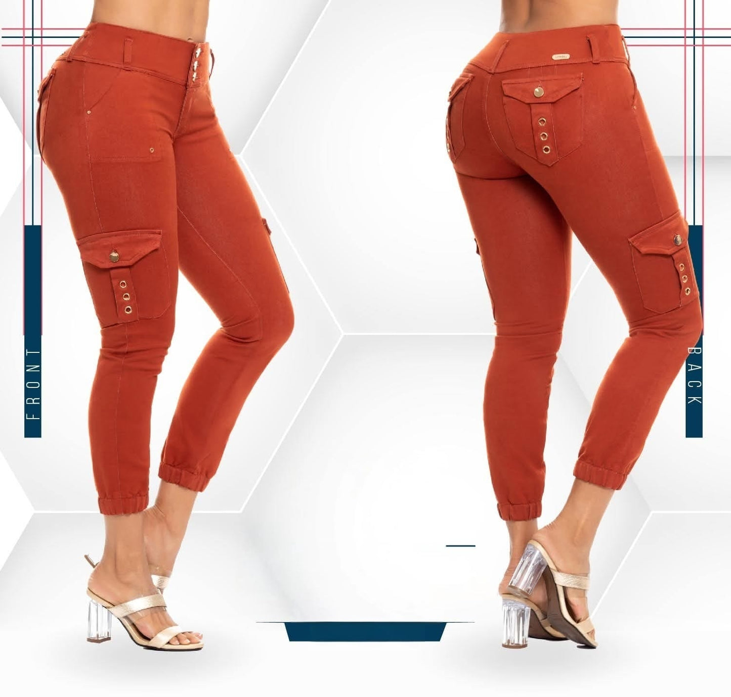 Pantalón Cargo Mezclilla