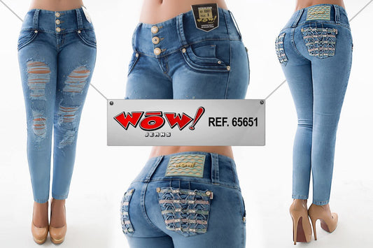 Jean Ultra Premium Bordado y Pedrería.