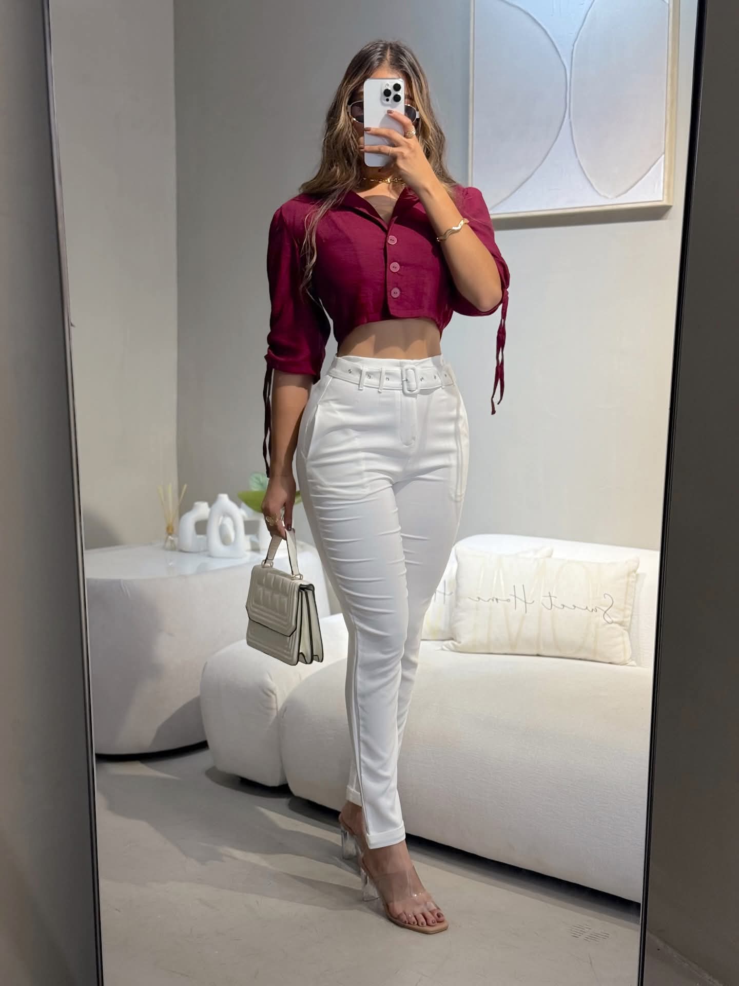Combo Pantalón + Blusa + Cartera/Bolso 👜 + Bisuteria - Acabado de Lujo - Denim Premium