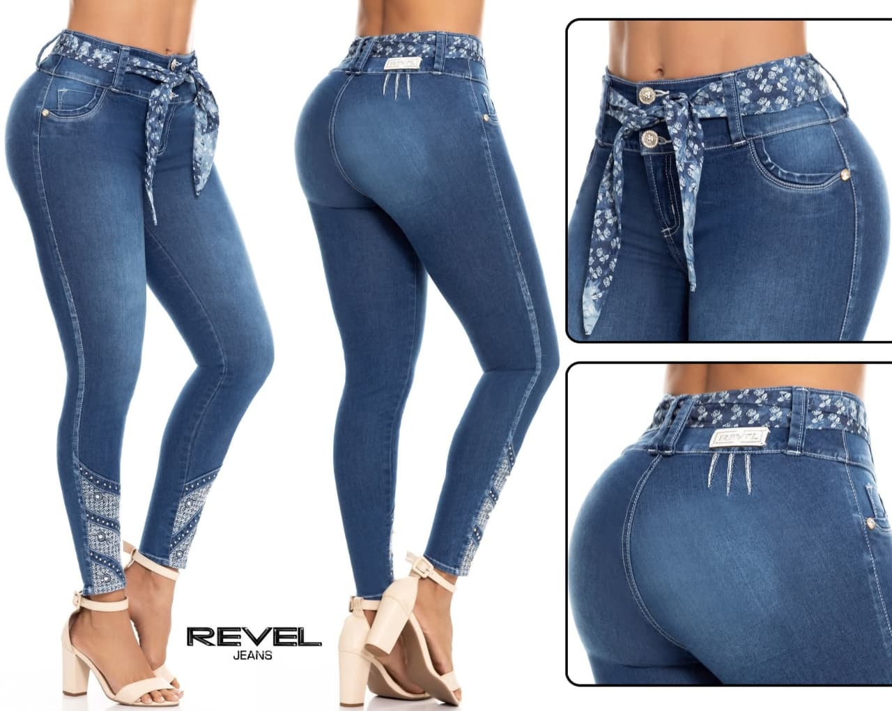 Jean Ultra Premium Bordado, con acabado de Lujo.