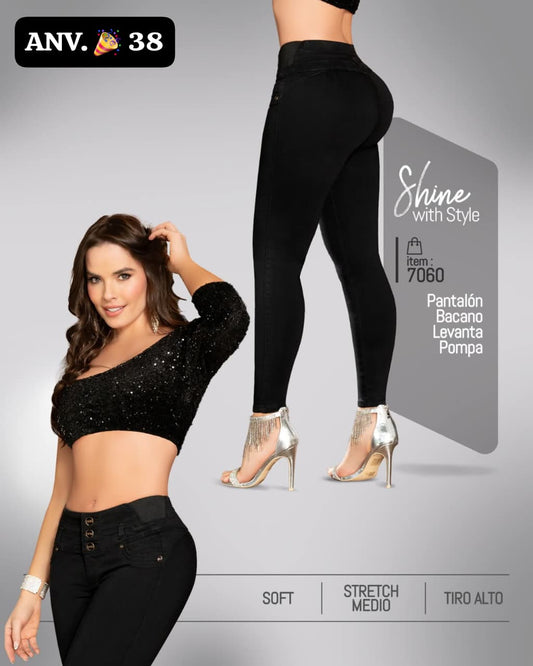 Jeans de Mezclilla - Acabado Premium - Corte Corazón - Denim Premium