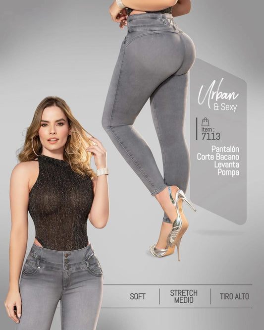 Jeans de Mezclilla - Acabado Premium - Corte Corazón - Denim Premium