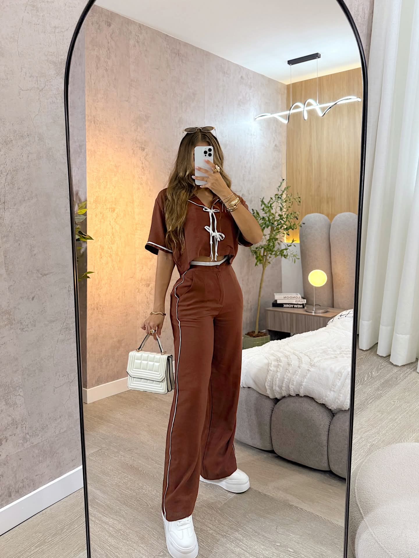 Combo Pantalón + Blusa + Cartera/Bolso 👜 + Bisuteria - Acabado de Lujo - Denim Premium