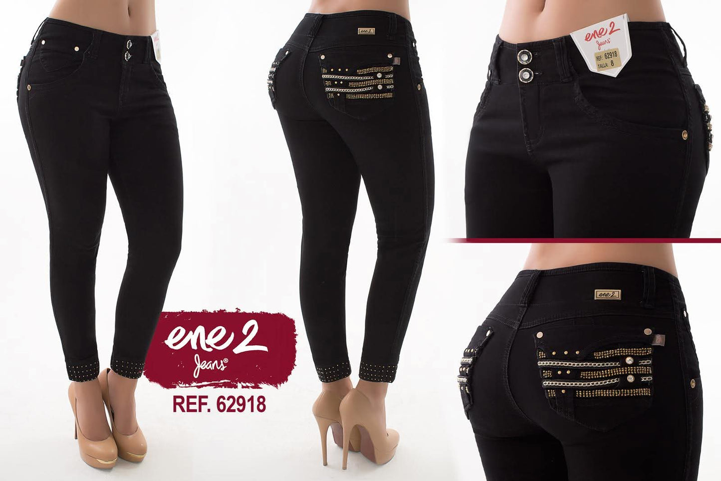 Jean Ultra Premium Bordado y Pedrería.