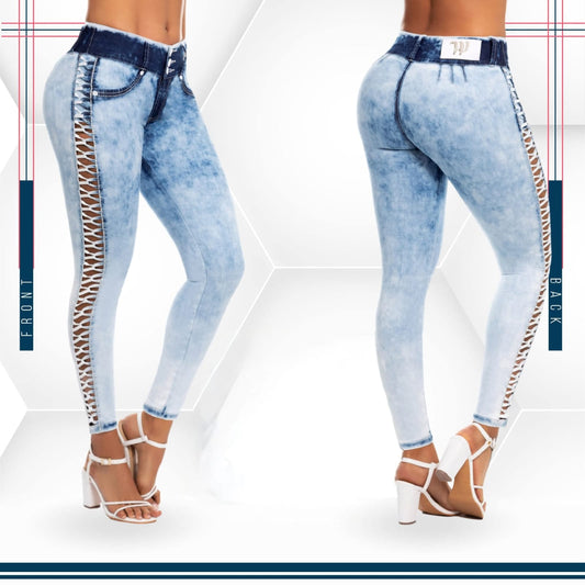 Jean Ultra Premium Bordado, con acabado de Lujo.
