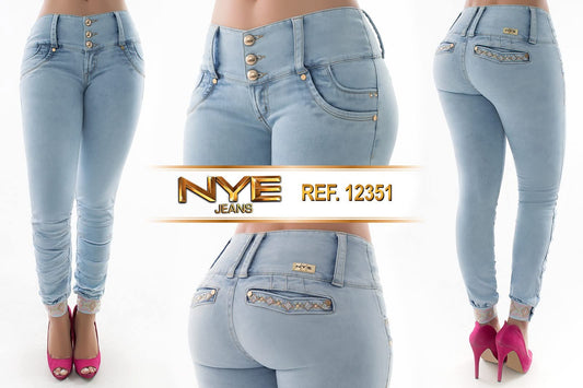 Jean Ultra Premium Bordado y Pedrería.