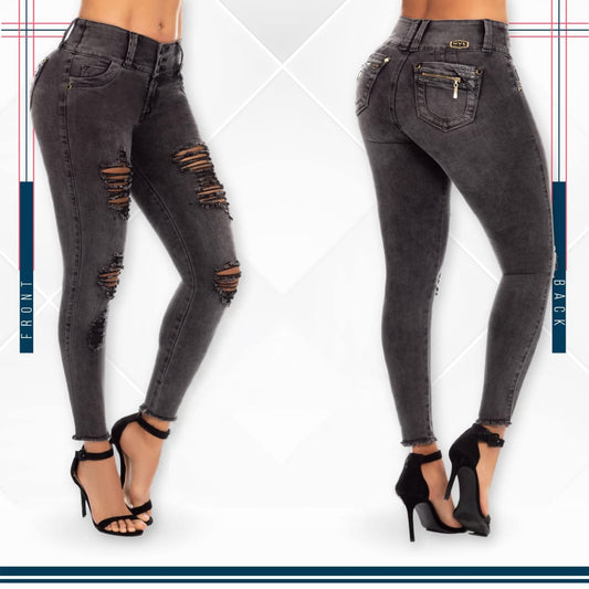 Jean Ultra Premium Bordado con acabado de Lujo.