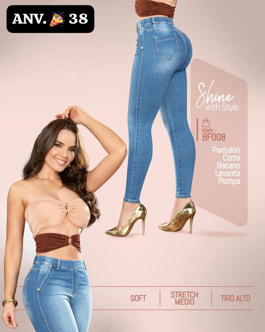 Jeans de Mezclilla - Confección Premium corte corazón - Denim Premium