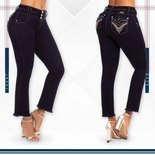 Jean Ultra Premium Bordado, con acabado de Lujo.