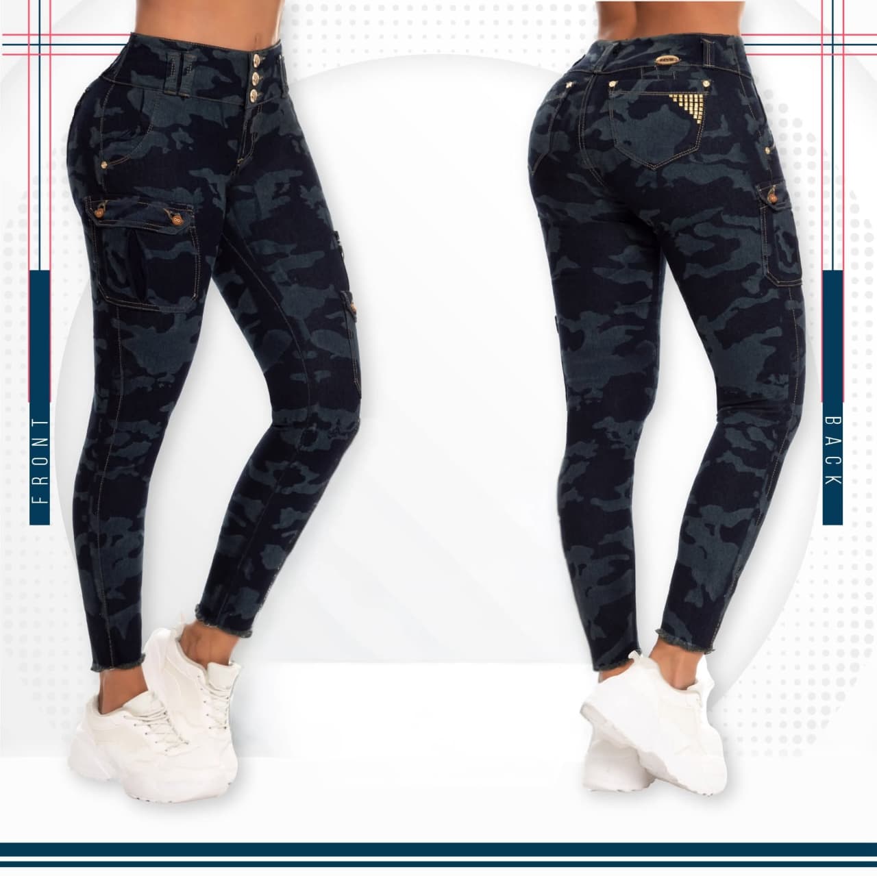 Jean Ultra Premium Bordado con acabado de Lujo.