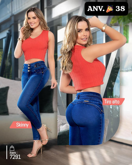 Jeans de Mezclilla - Confección Premium corte corazón - Denim Premium