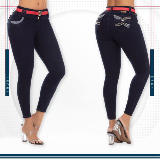 Jean Ultra Premium Bordado, con acabado de Lujo.