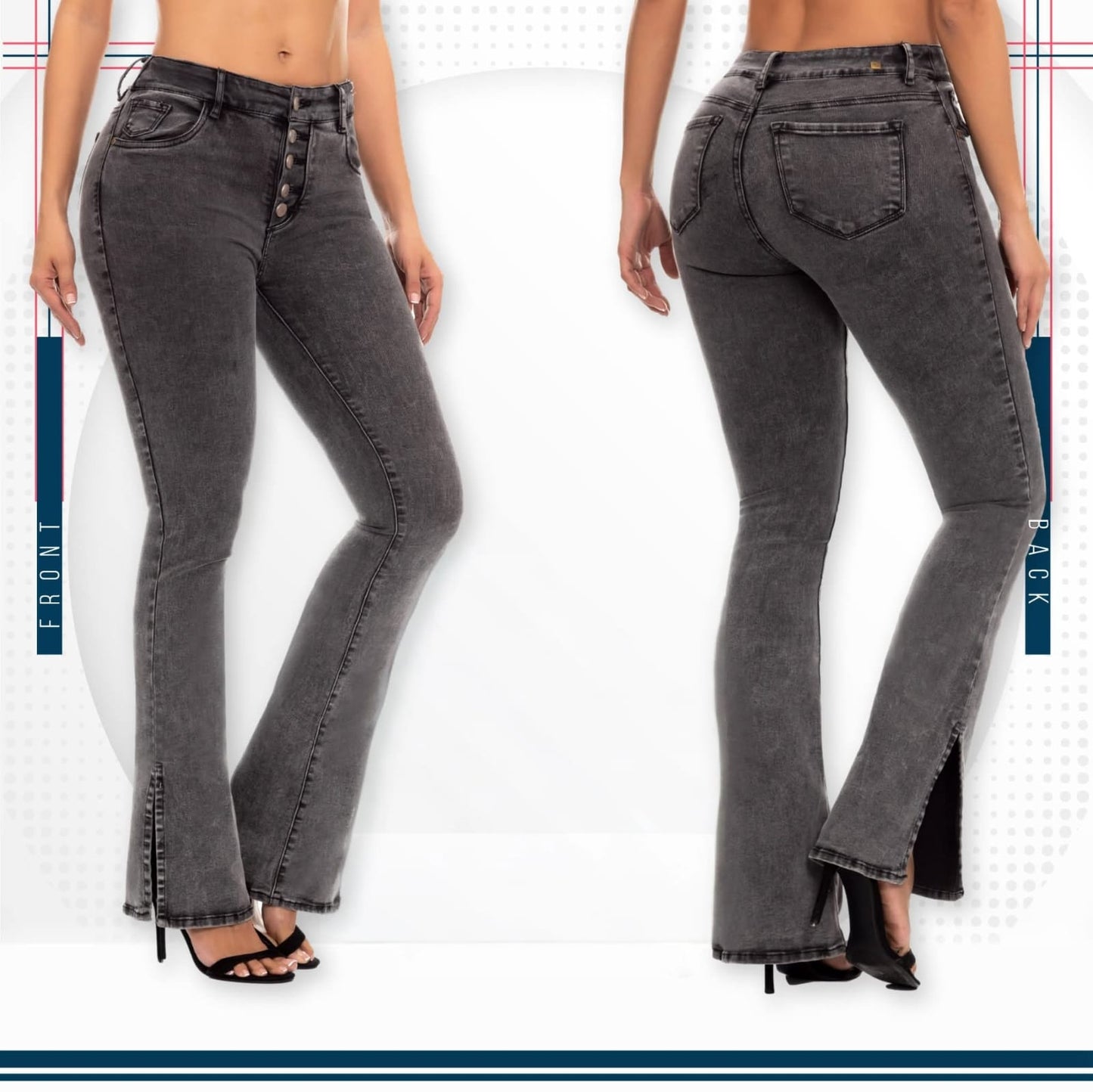 Jean Ultra Premium Bordado con acabado de Lujo.