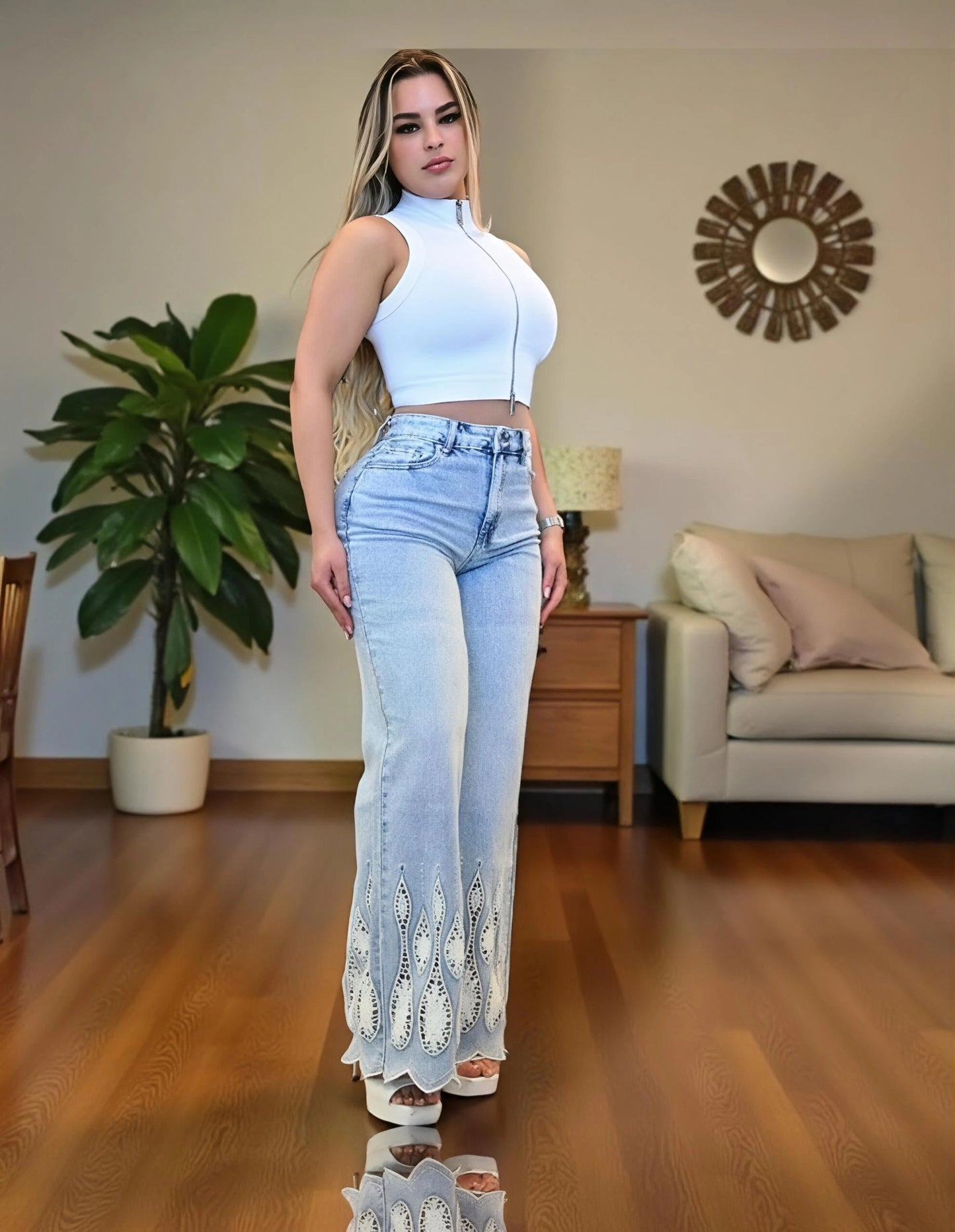 Pantalón Mezclilla. Acabado de Lujo - Ultra Premium