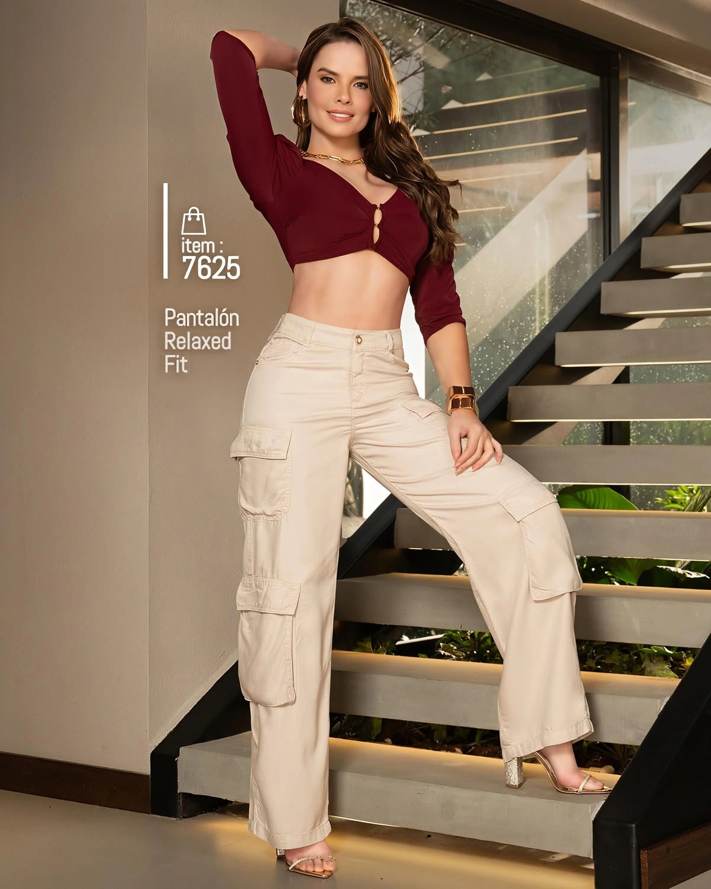 Pantalón Cargo Tela