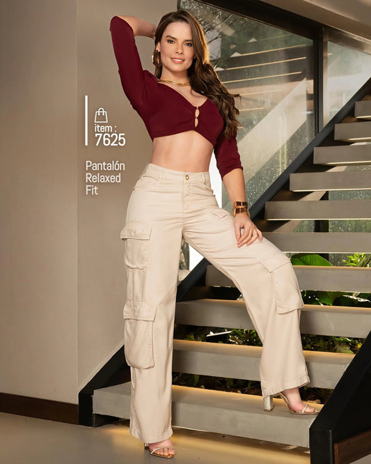 Pantalón Cargo Tela