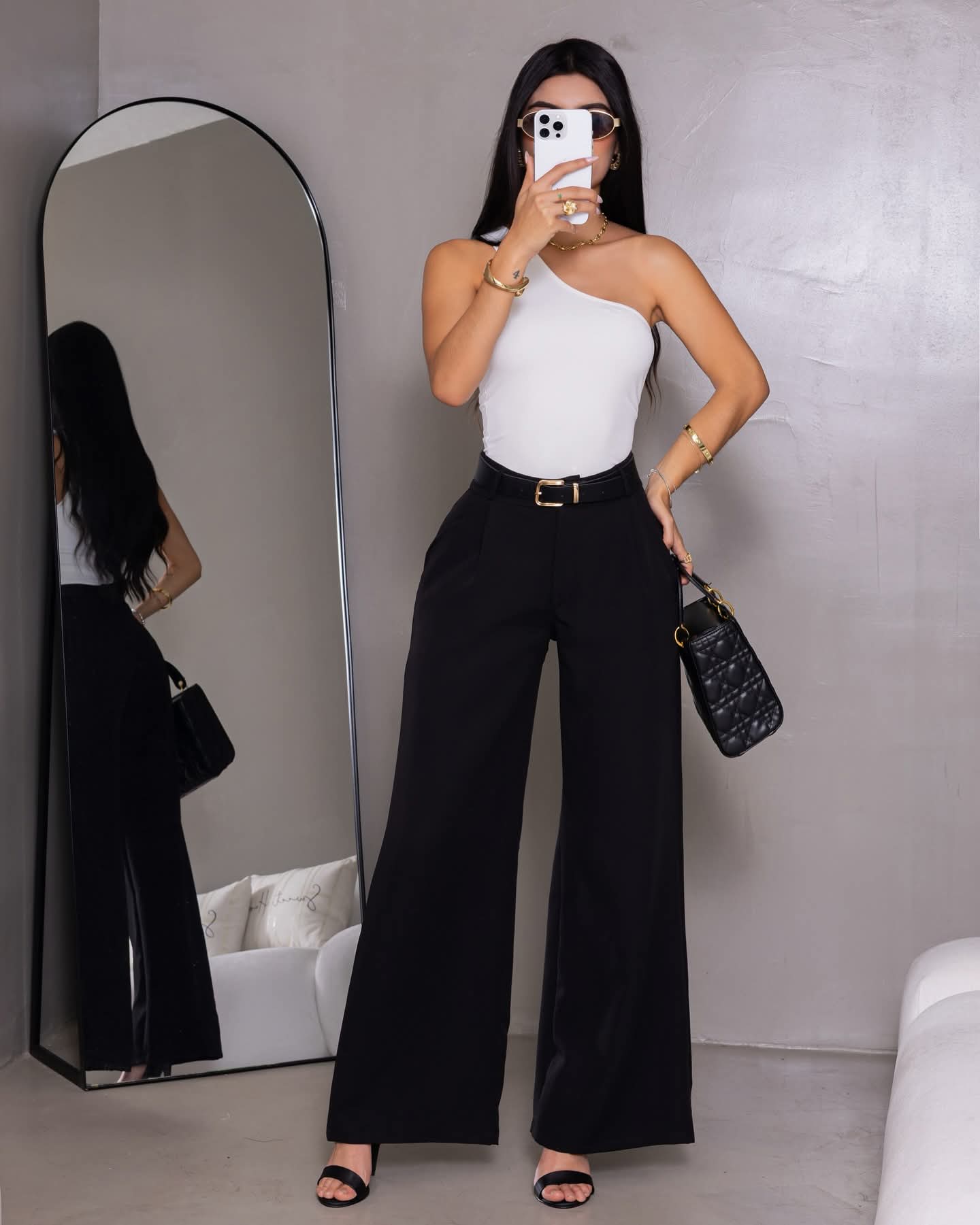 Combo Pantalón + Blusa + Cartera/Bolso 👜 + Bisuteria - Acabado de Lujo - Denim Premium
