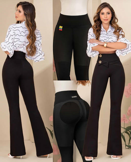 Pantalón de Tela - Acabado Premium - Corte Corazón - Denim Premium