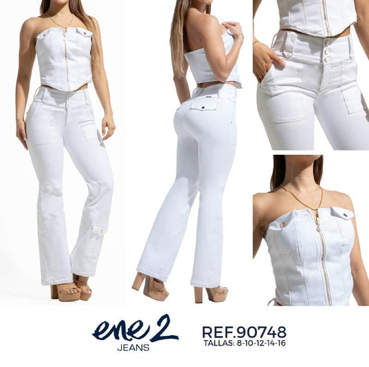 Conjunto Chaleco + pantalón Mezclilla - Ultra Premium