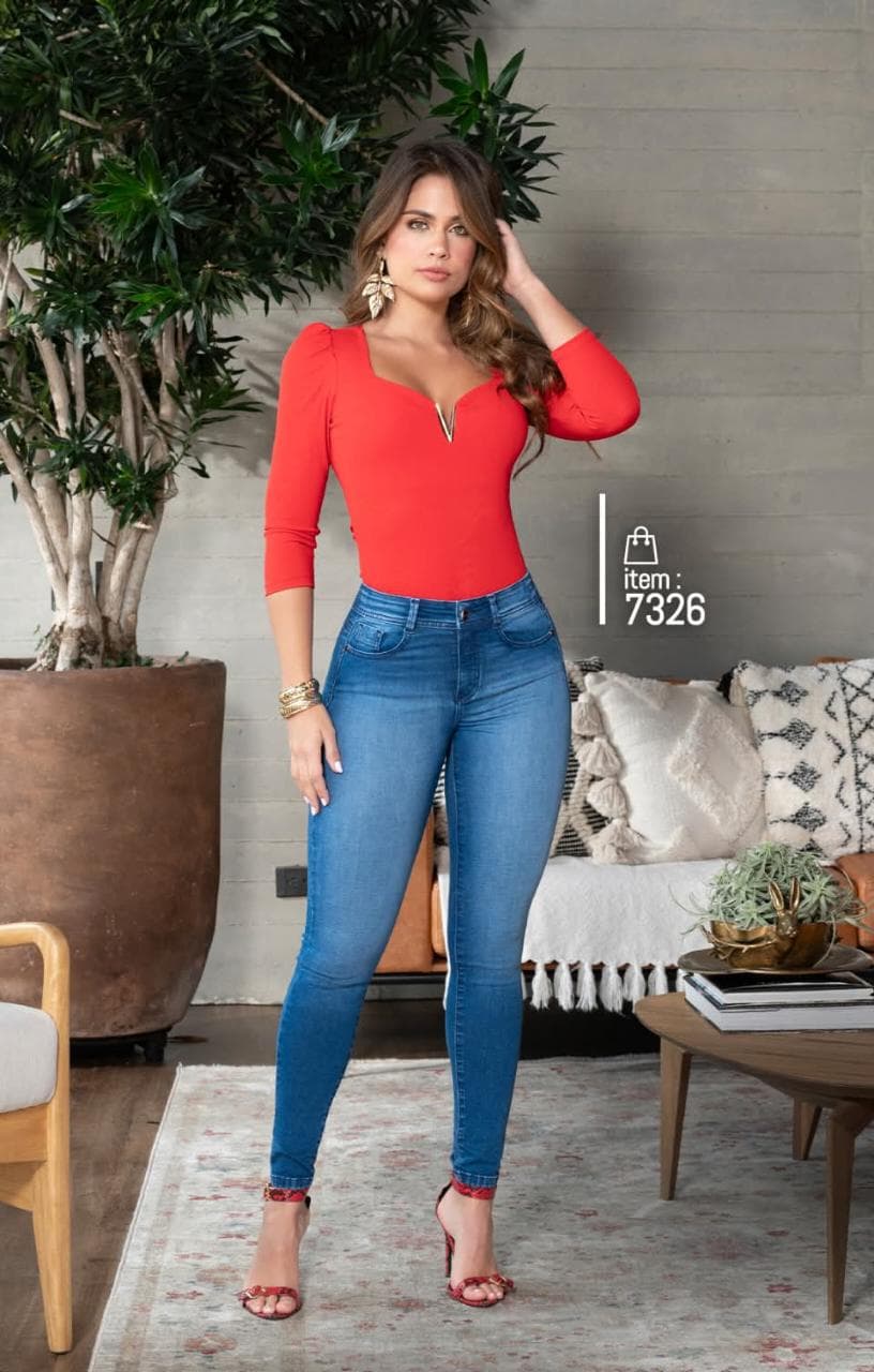 Jeans de Mezclilla - Confección Premium corte corazón - Denim Premium