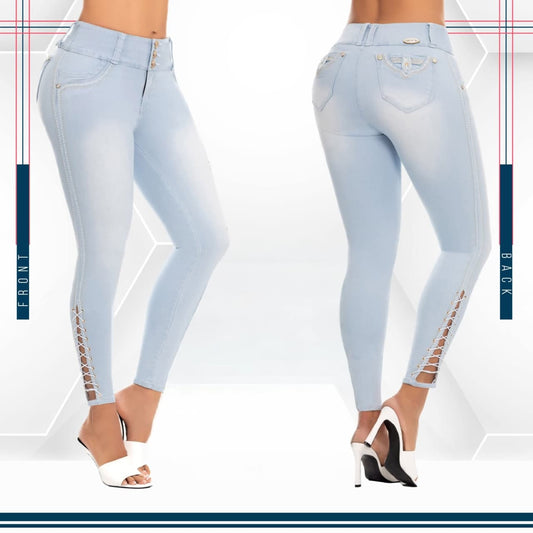 Jean Ultra Premium Bordado, con acabado de Lujo.