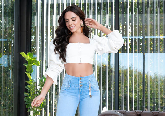 Jeans de Mezclilla - Confección Premium corte corazón - Denim Premium