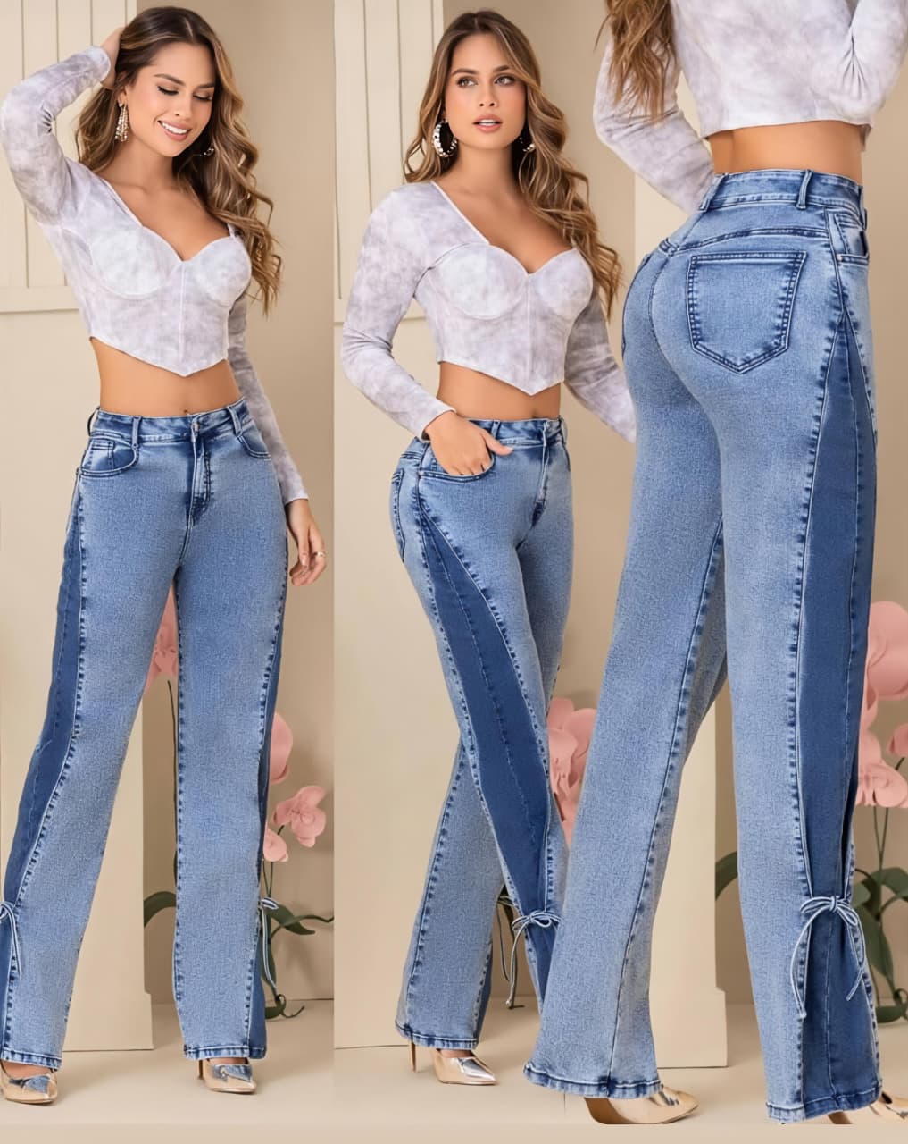 Jeans de Mezclilla - Confección Premium corte corazón - Denim Premium