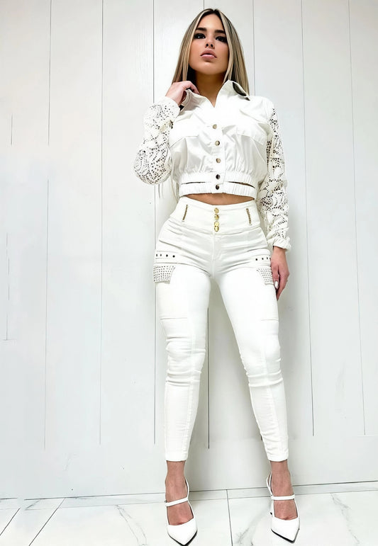 Conjunto Pantalón Cargo + Blusa 2 Piezas