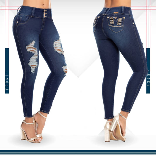 Jean Ultra Premium Bordado, con acabado de Lujo.