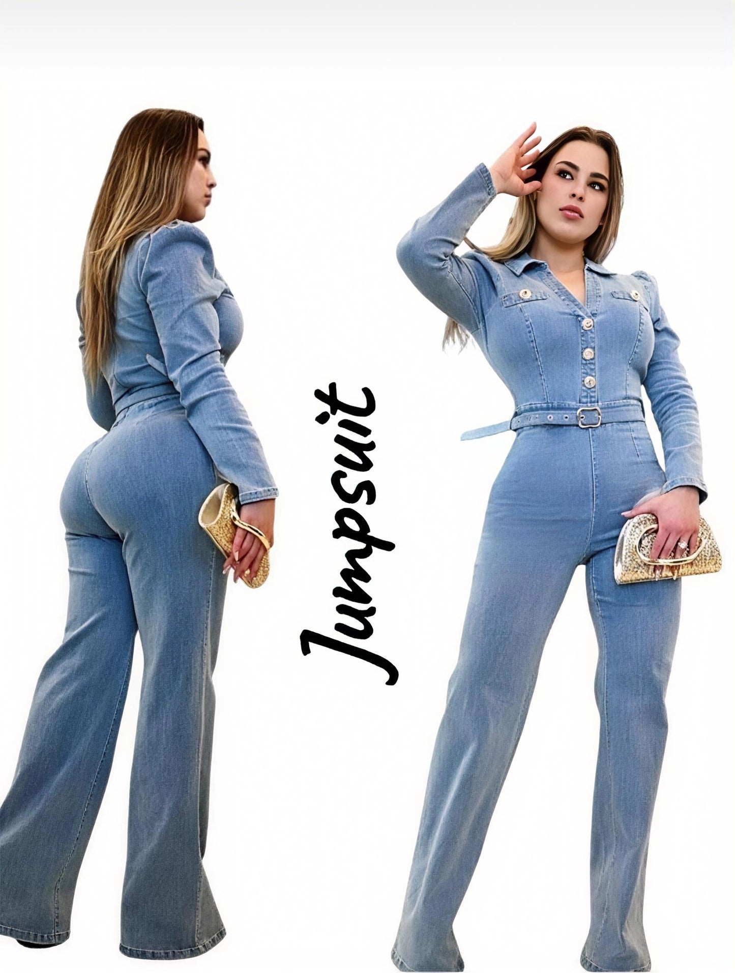 Enterizo Mezclilla Jumpsuit - Ultra Premium